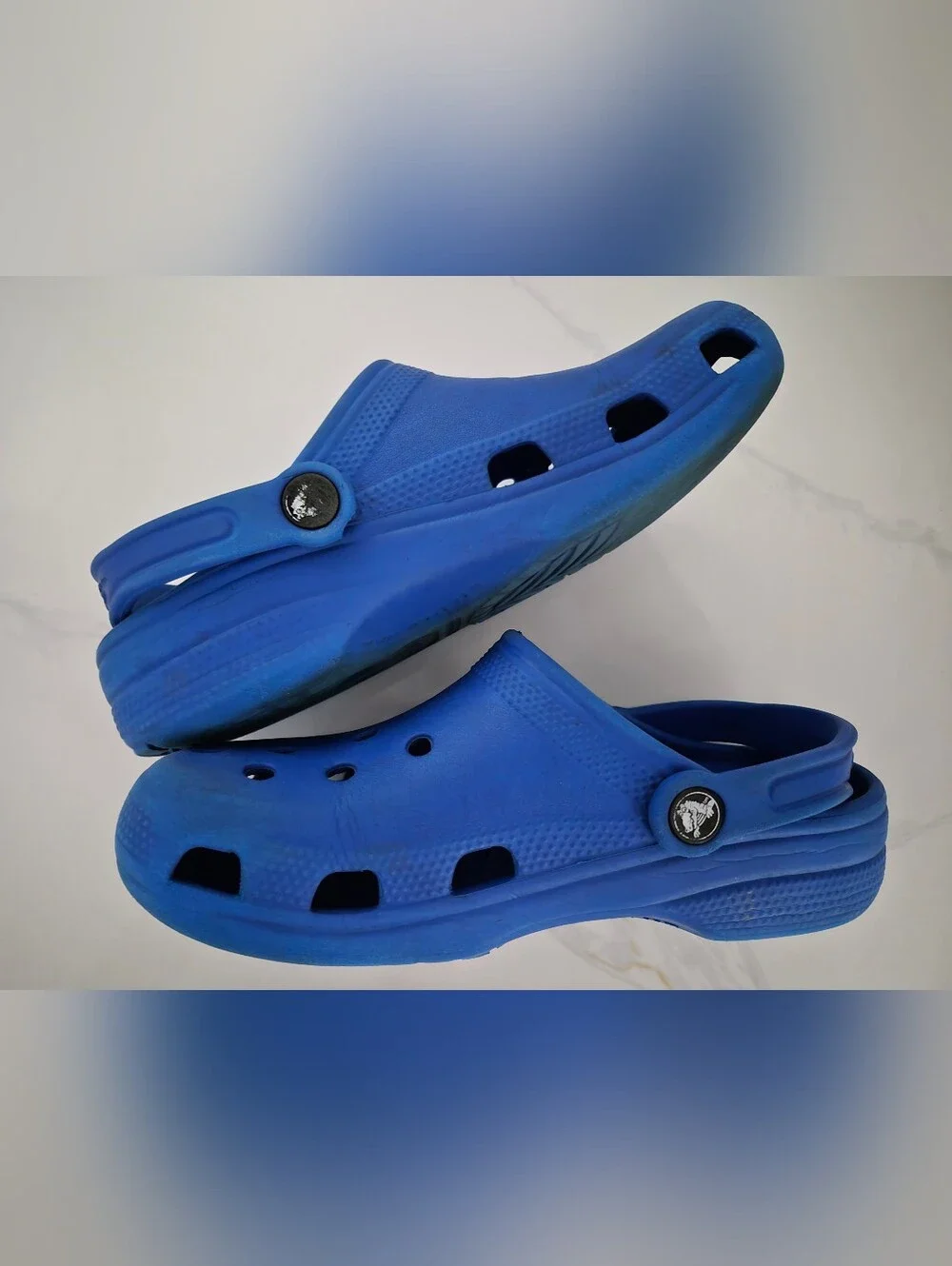 Crocs Classic Clogs Youth Sz J5 Blue